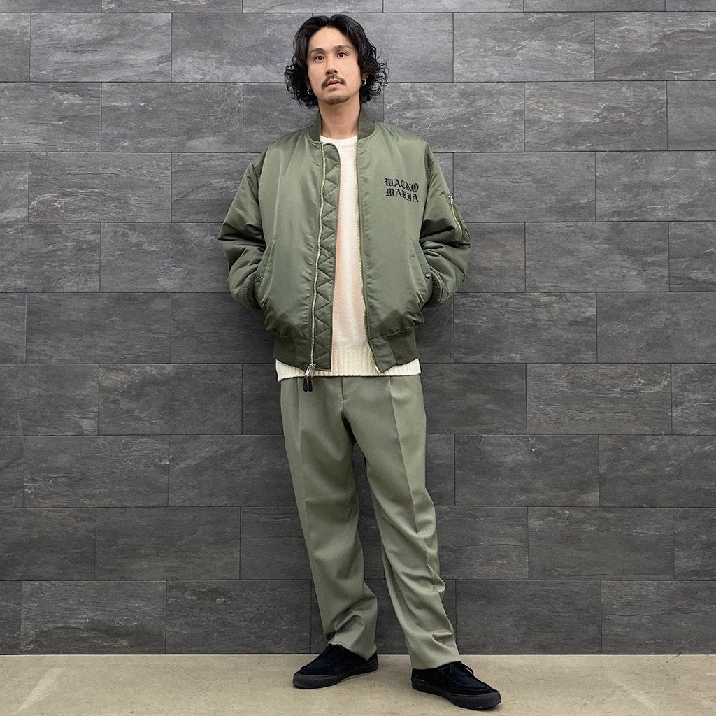 WACKO MARIA | ワコマリア PLEATED TROUSERS -TYPE 2- #SMOKY GREEN