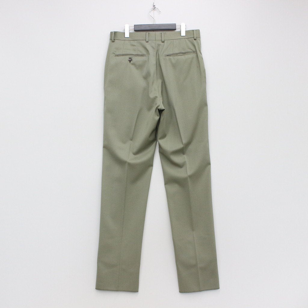 is_PLEATED TROUSERS -TYPE 2- #SMOKY GREEN [22FW-WMP-TR11]