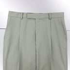 is_PLEATED TROUSERS -TYPE 2- #SMOKY GREEN [22FW-WMP-TR11]