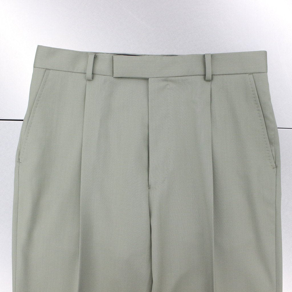 is_PLEATED TROUSERS -TYPE 2- #SMOKY GREEN [22FW-WMP-TR11]