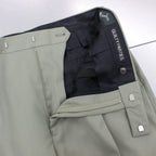 is_PLEATED TROUSERS -TYPE 2- #SMOKY GREEN [22FW-WMP-TR11]