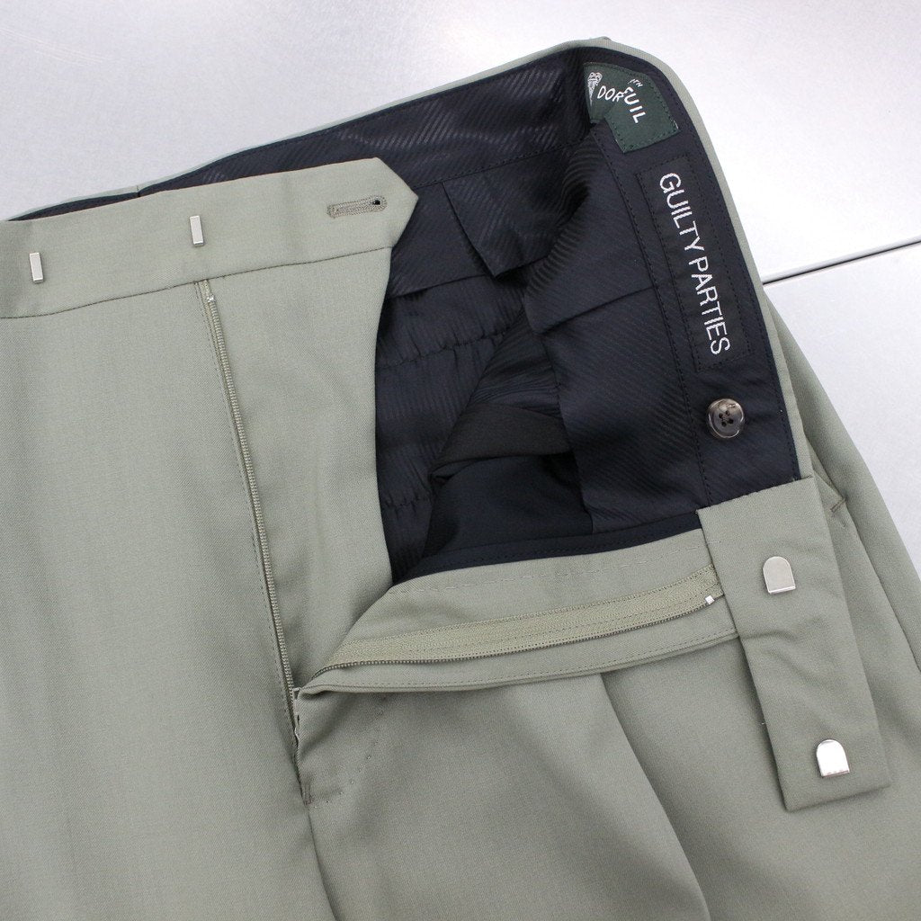 is_PLEATED TROUSERS -TYPE 2- #SMOKY GREEN [22FW-WMP-TR11]