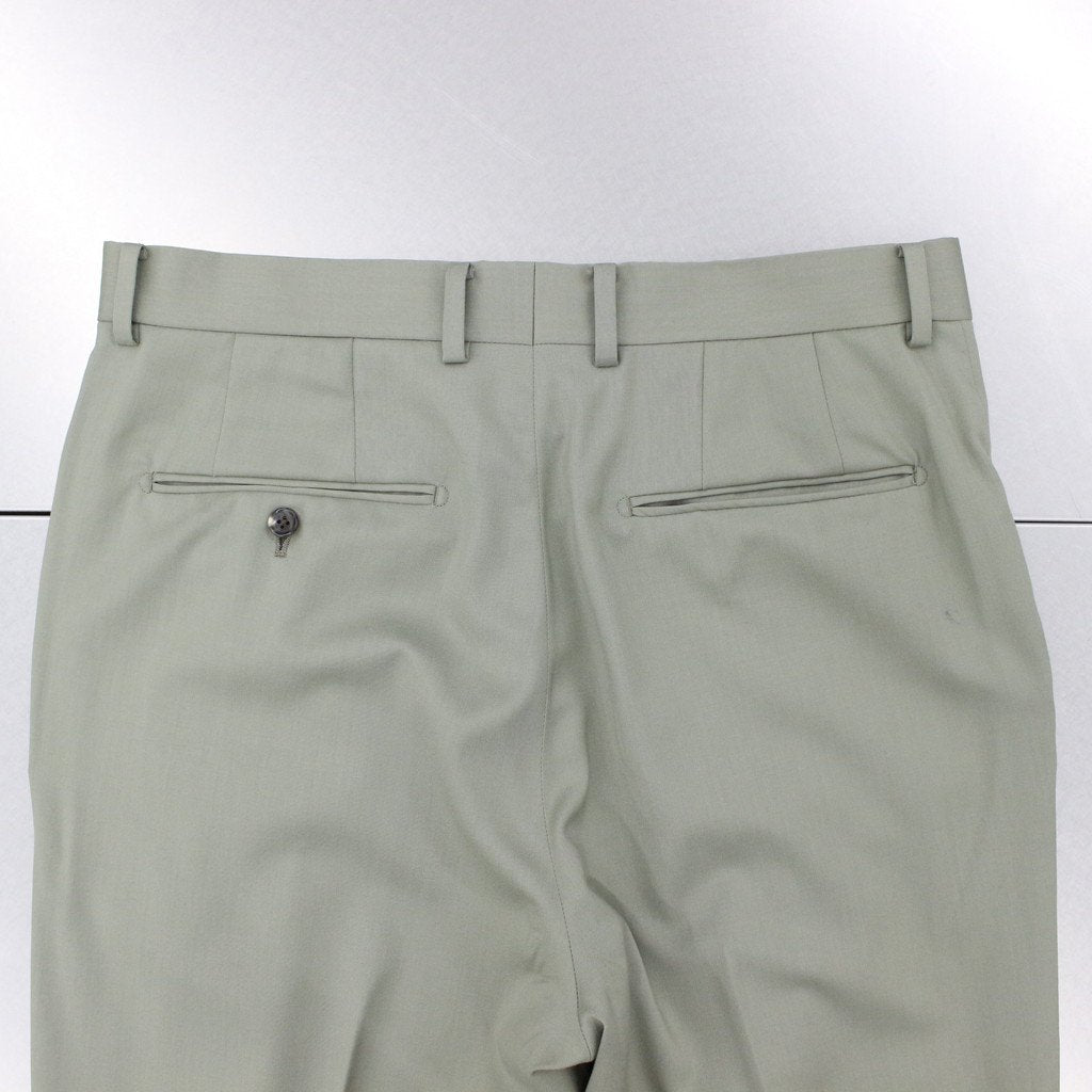 is_PLEATED TROUSERS -TYPE 2- #SMOKY GREEN [22FW-WMP-TR11]