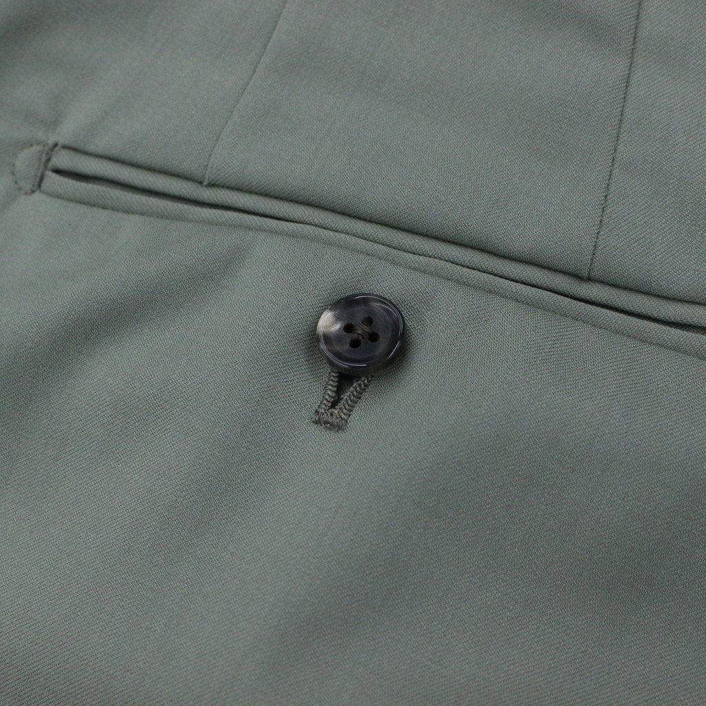 is_PLEATED TROUSERS -TYPE 2- #SMOKY GREEN [22FW-WMP-TR11]