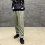 is_PLEATED TROUSERS -TYPE 2- #SMOKY GREEN [22FW-WMP-TR11]