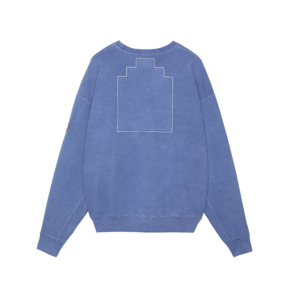 OVERDYE MD IN THE PRESENT CREW NECK #BLUE [CES22CS13]