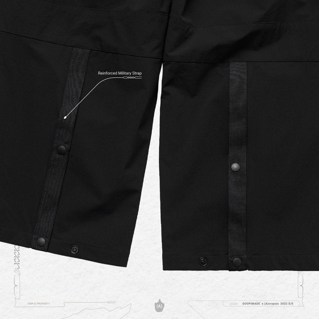 Acrypsis | A 05G - "DUET" R-Shield Pocket Trousers #Black [GOOPI-22SS-AUG-07]