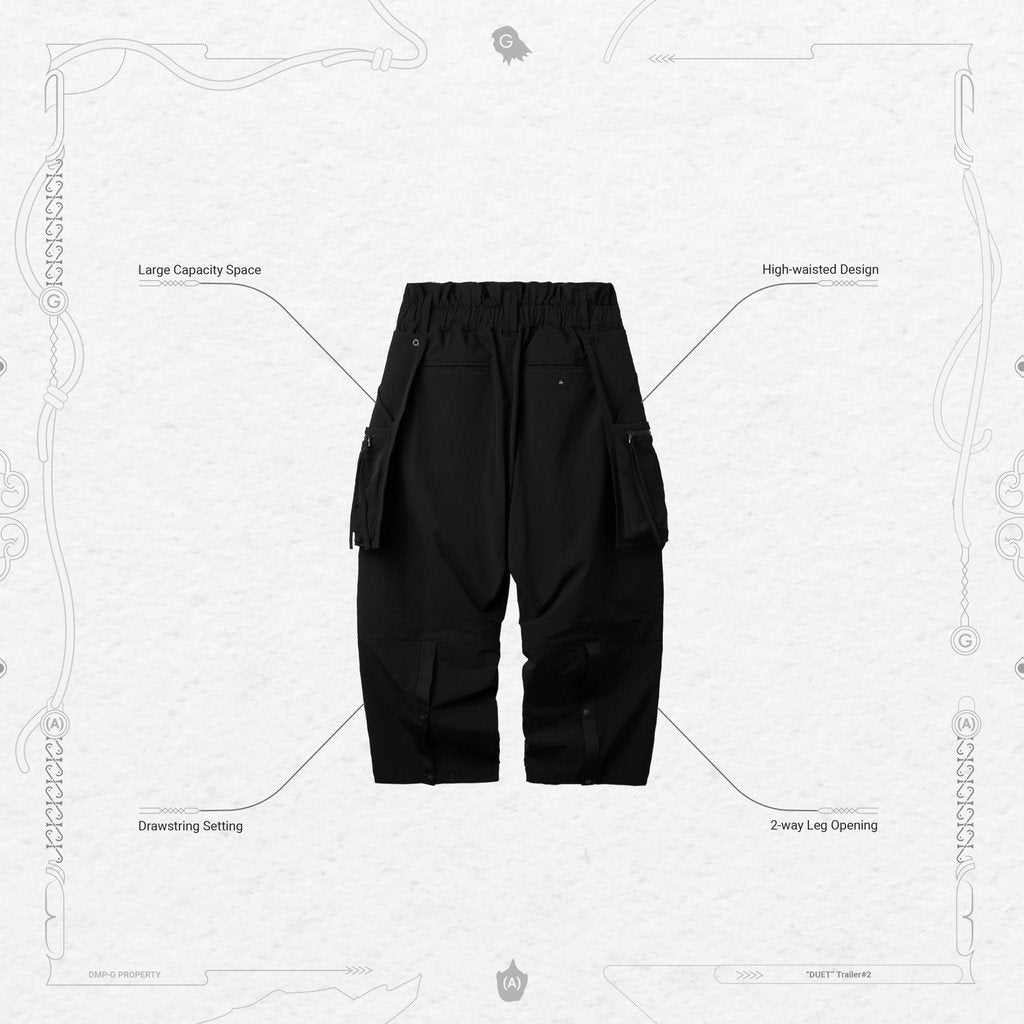 Acrypsis | A 05G - "DUET" R-Shield Pocket Trousers #Black [GOOPI-22SS-AUG-07]