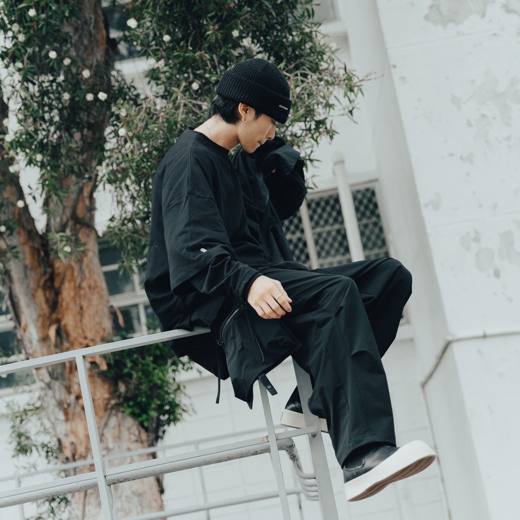 Acrypsis | A 05G - "DUET" R-Shield Pocket Trousers #Black [GOOPI-22SS-AUG-07]