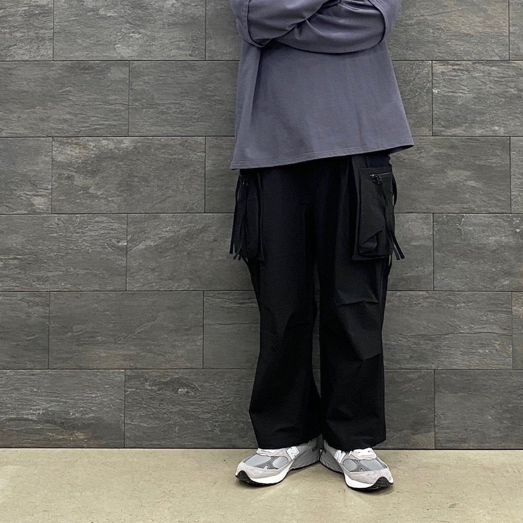 Acrypsis | A 05G - "DUET" R-Shield Pocket Trousers #Black [GOOPI-22SS-AUG-07]