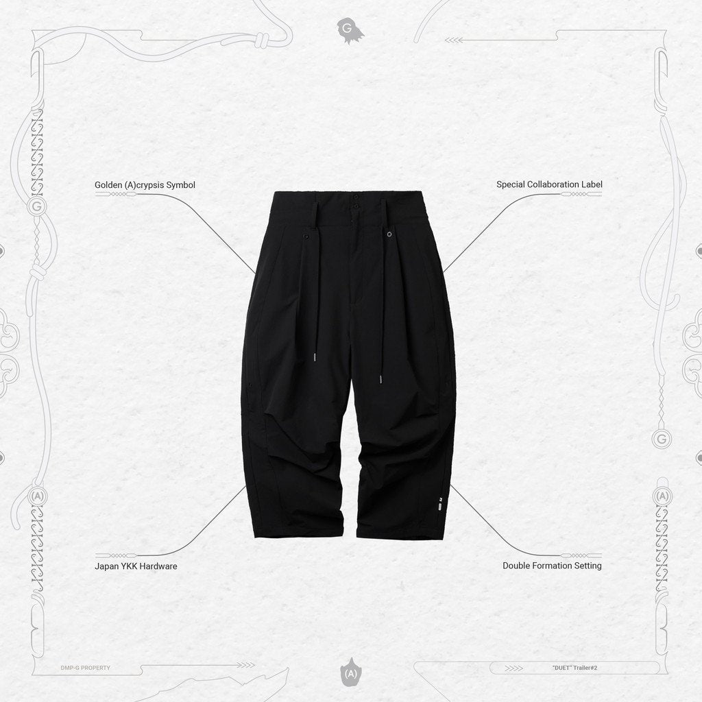 Acrypsis | A 05G - "DUET" R-Shield Pocket Trousers #Black [GOOPI-22SS-AUG-07]