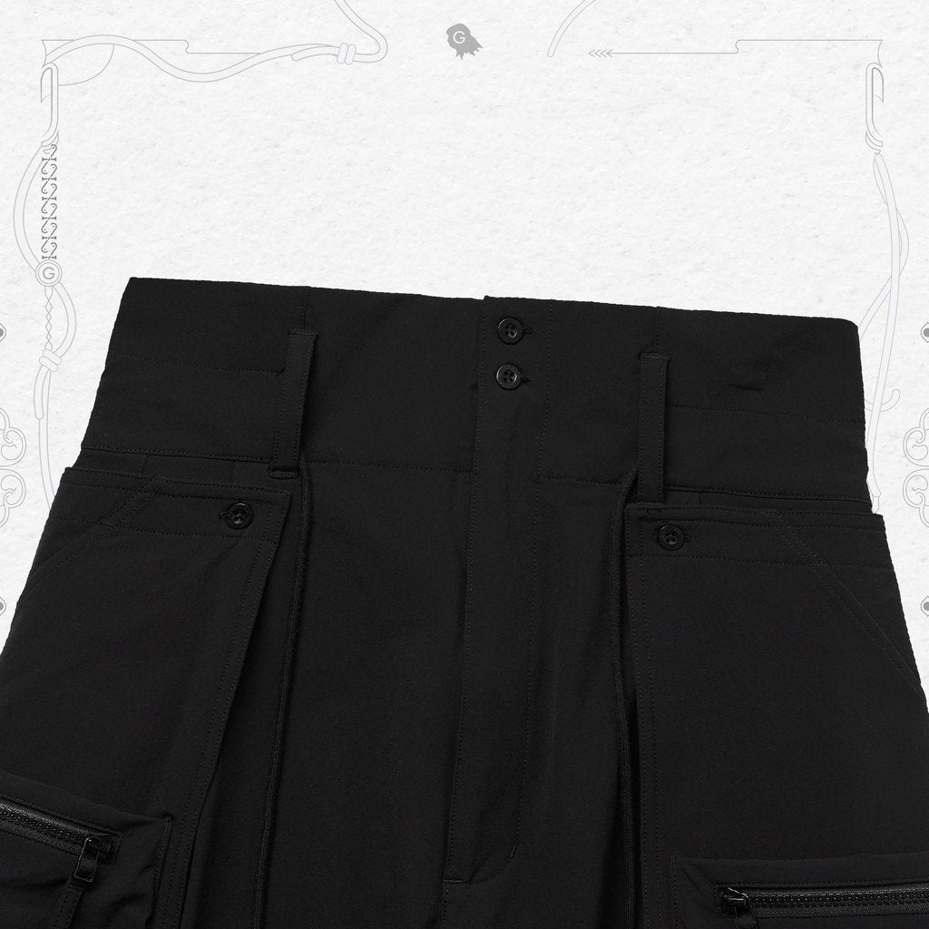 Acrypsis | A 05G - "DUET" R-Shield Pocket Trousers #Black [GOOPI-22SS-AUG-07]