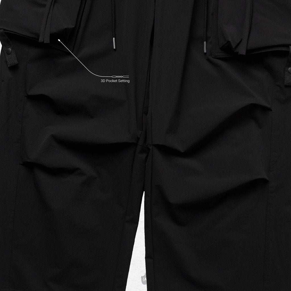 Acrypsis | A 05G - "DUET" R-Shield Pocket Trousers #Black [GOOPI-22SS-AUG-07]