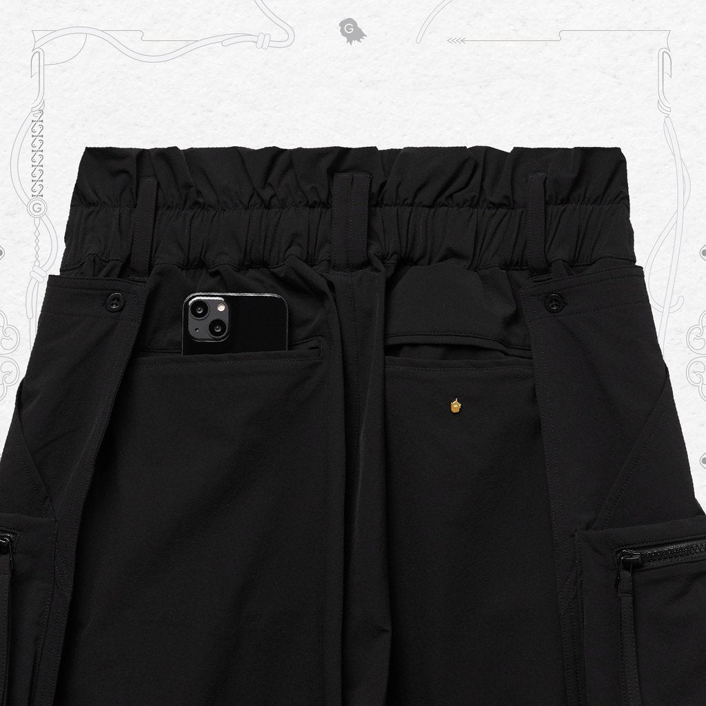 Acrypsis | A 05G - "DUET" R-Shield Pocket Trousers #Black [GOOPI-22SS-AUG-07]