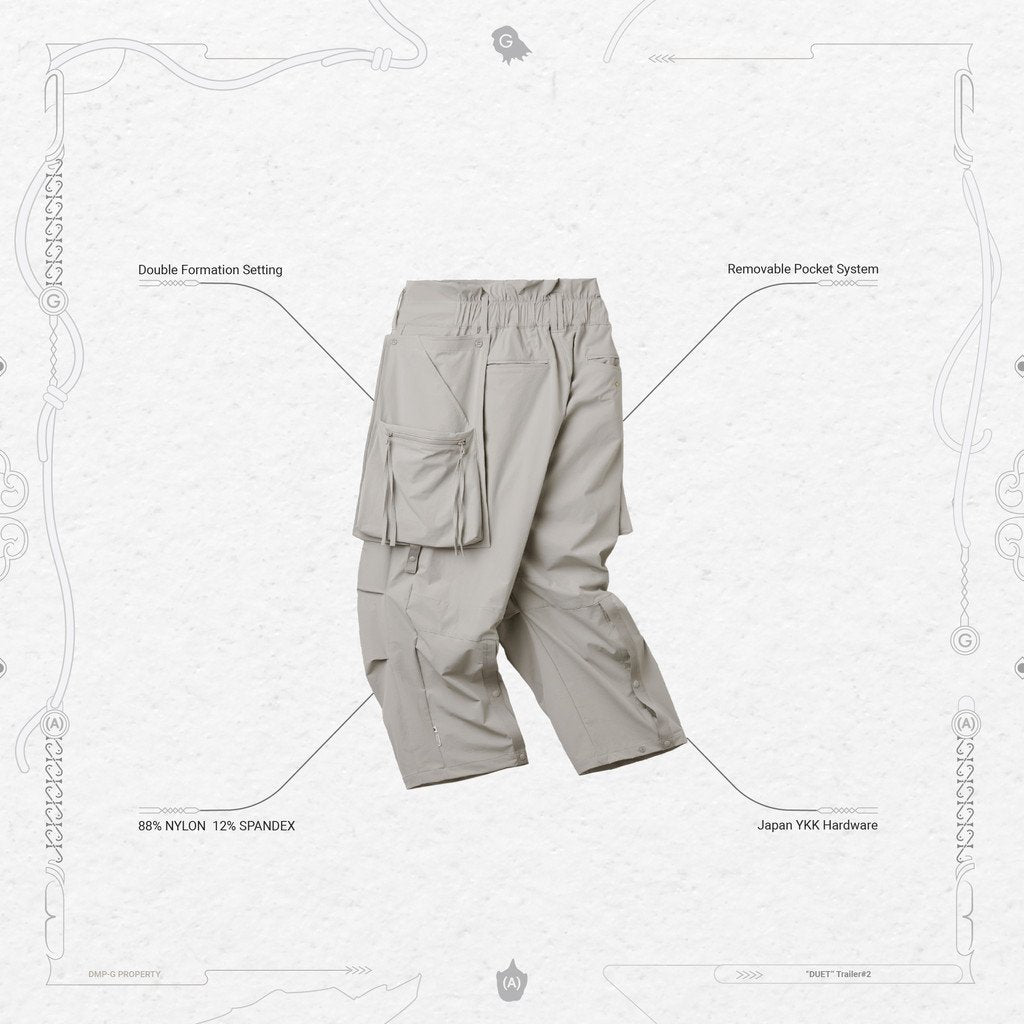 Acrypsis | A 05G - “DUET”R-Shield 口袋長褲#Taupe [GOOPI-22SS-AUG-07]