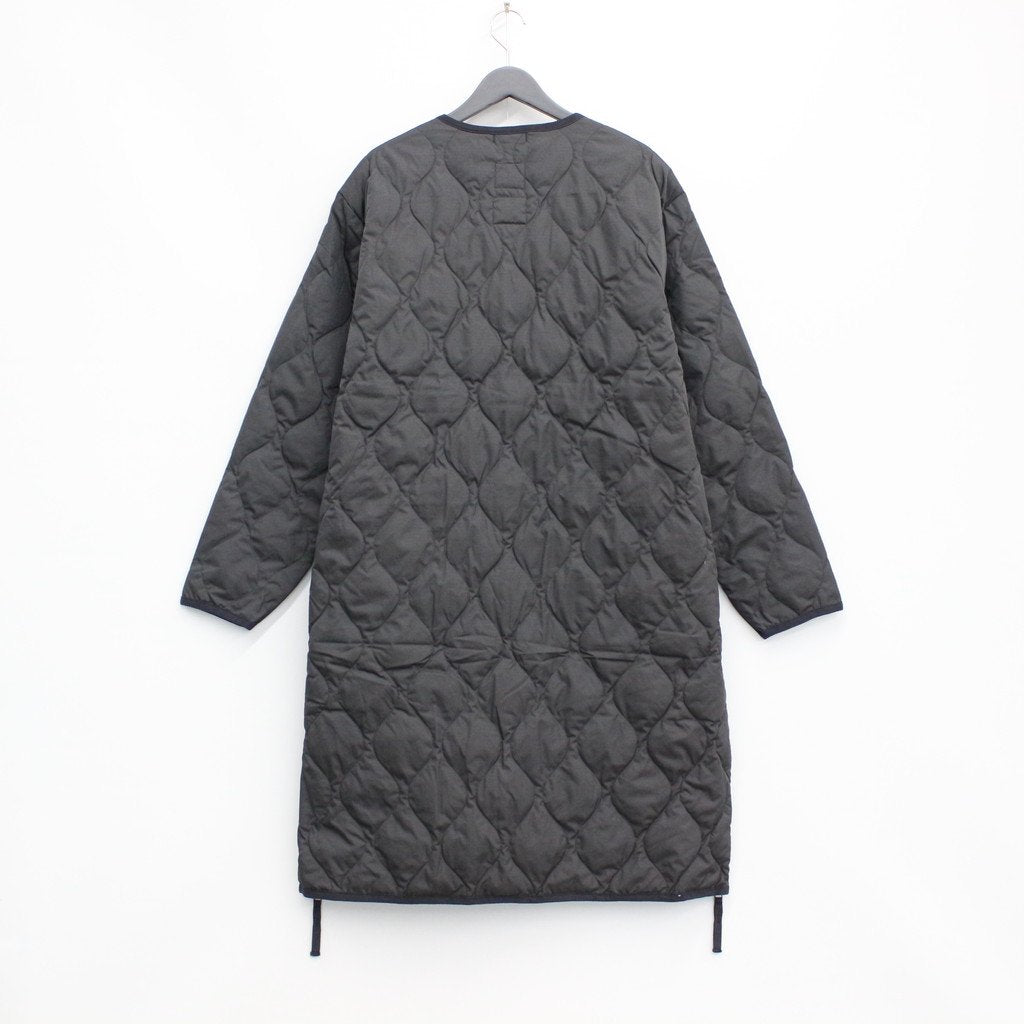 TAION | タイオン MILITARY V NECK ZIP DOWN COAT #BLACK [TAION