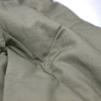 MILITARY V NECK ZIP DOWN COAT #D-OLIVE [TAION-101ZML-1LONG]