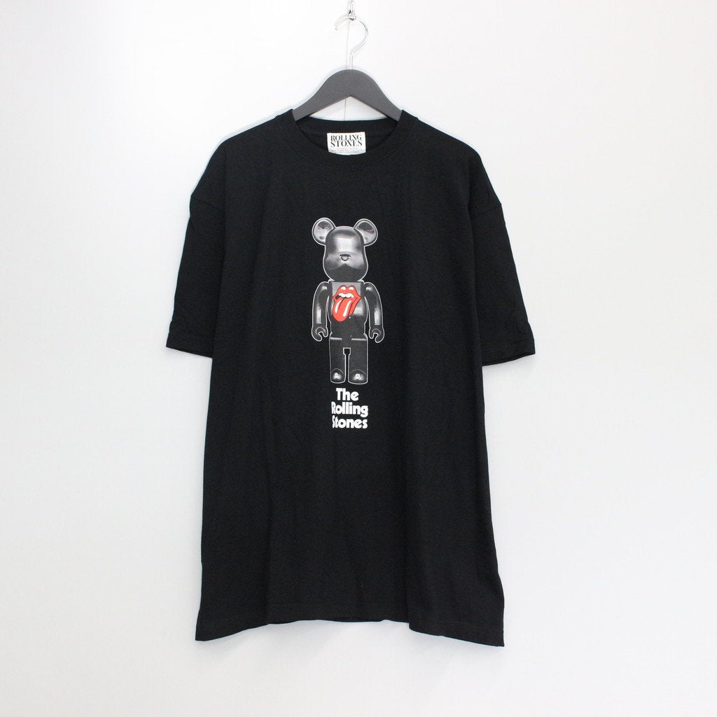 BE@RBRICK | TEE 「THE ROLLING STONES」#BLACK [22MLE-TRS-TE-01]