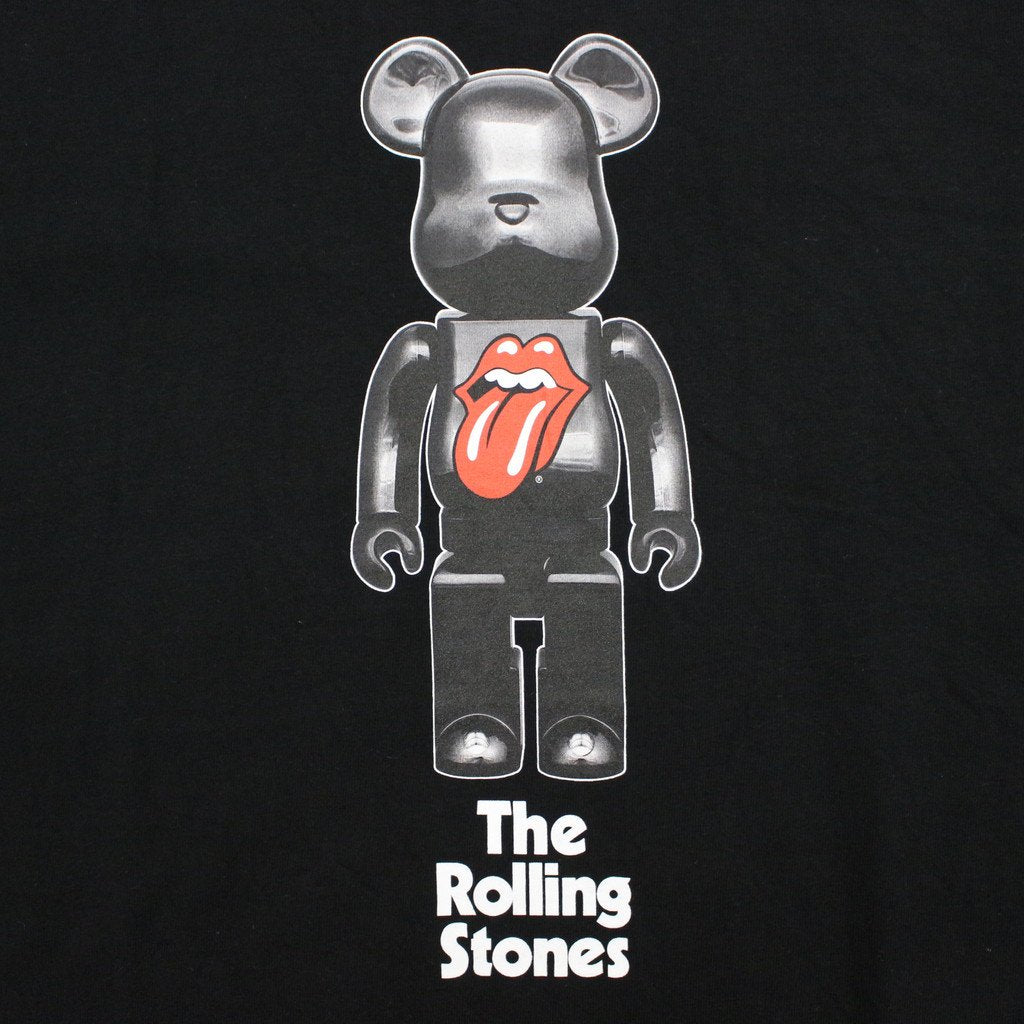 BE@RBRICK | TEE 「THE ROLLING STONES」#BLACK [22MLE-TRS-TE-01]