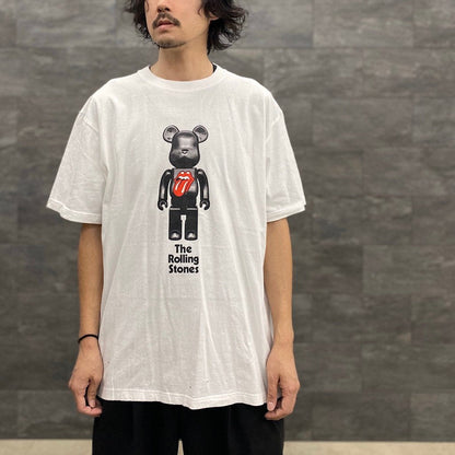 BE@RBRICK | TEE 「THE ROLLING STONES」#WHITE [22MLE-TRS-TE-01]