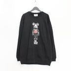 BE@RBRICK | CREWNECK SWEATSHIRT 「THE ROLLING STONES」 #BLACK [22MLE-TRS-SW-01]