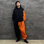 KILLER BONG | CYBORG BALLOON PANTS #BLACK/ORANGE [FW22-TBKB04]