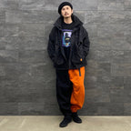KILLER BONG | CYBORG BALLOON PANTS #BLACK/ORANGE [FW22-TBKB04]