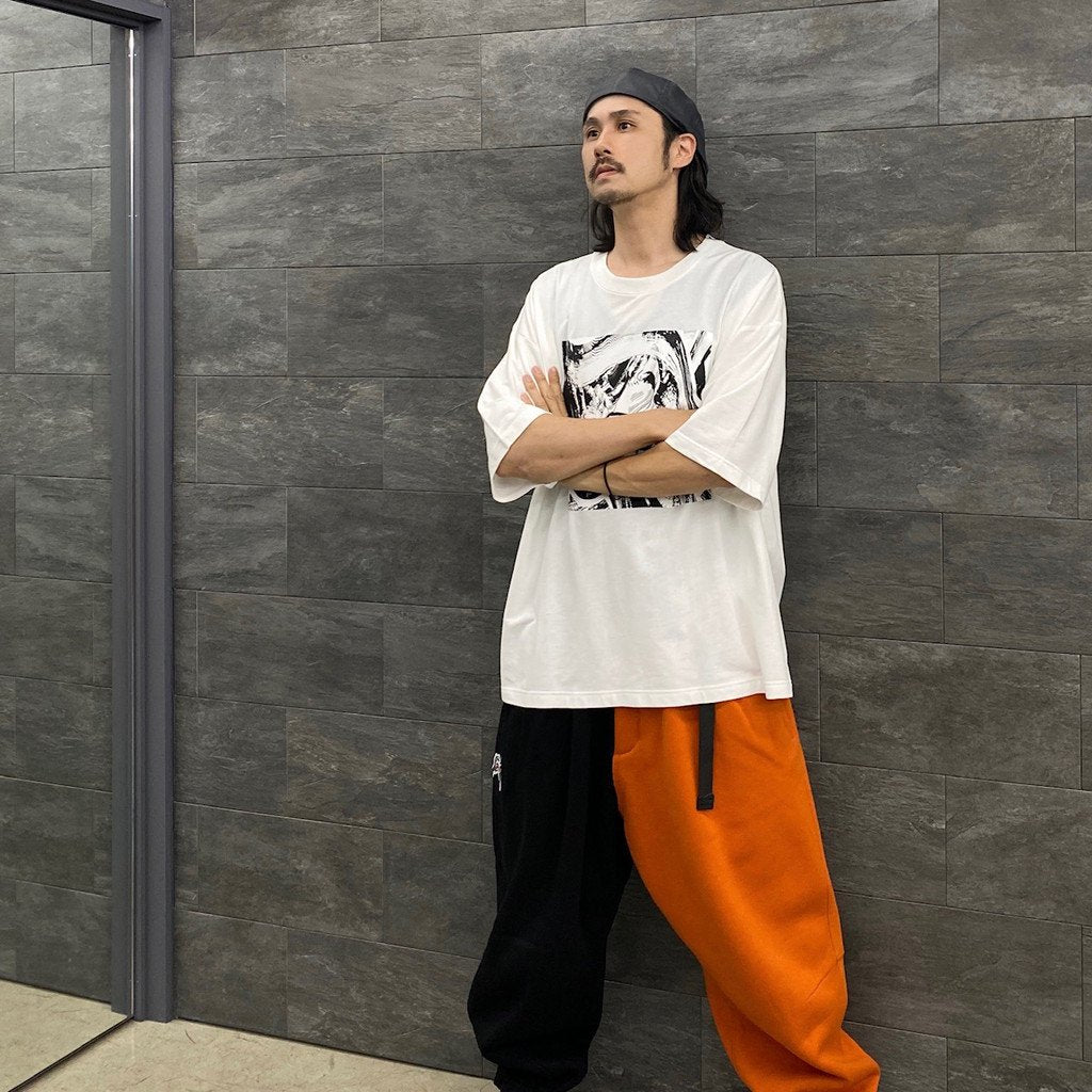 KILLER BONG | CYBORG BALLOON PANTS #BLACK/ORANGE [FW22-TBKB04]