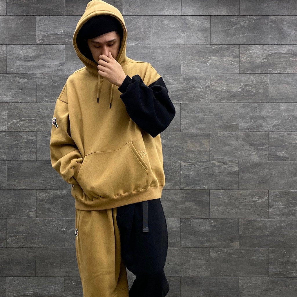 KILLER BONG | CYBORG HOODIE #BEIGE/BLACK [FW22-TBKB03]