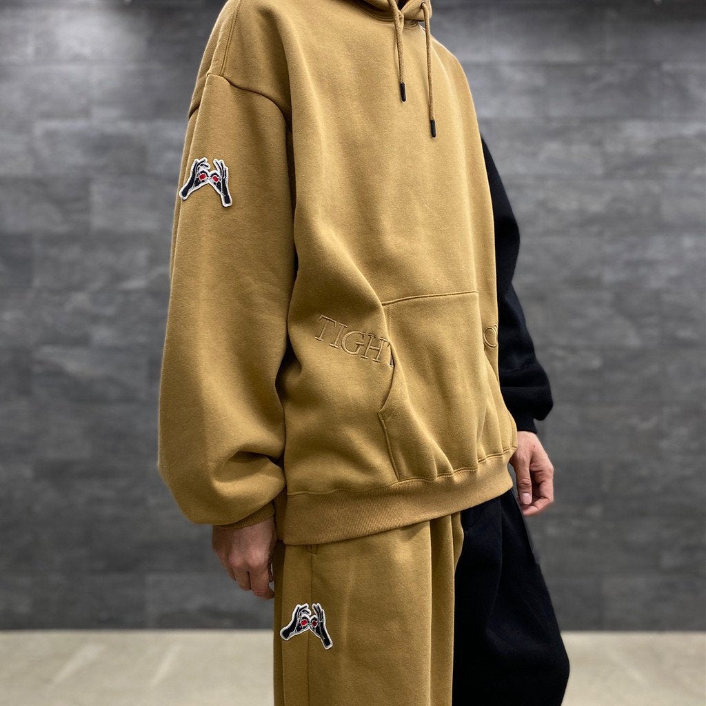 KILLER BONG | CYBORG HOODIE #BEIGE/BLACK [FW22-TBKB03]