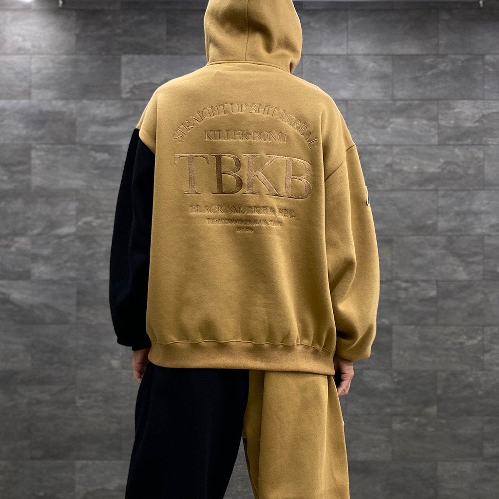 KILLER BONG | CYBORG HOODIE #BEIGE/BLACK [FW22-TBKB03]
