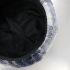 簡潔貝雷帽#藍色格紋 [H0425402]