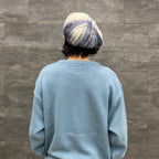 簡潔貝雷帽#藍色格紋 [H0425402]