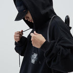 VI-X03H - "Misty Poet" Logo Hoodie #SHADOW [GOOPI-22AW-NOV-4]