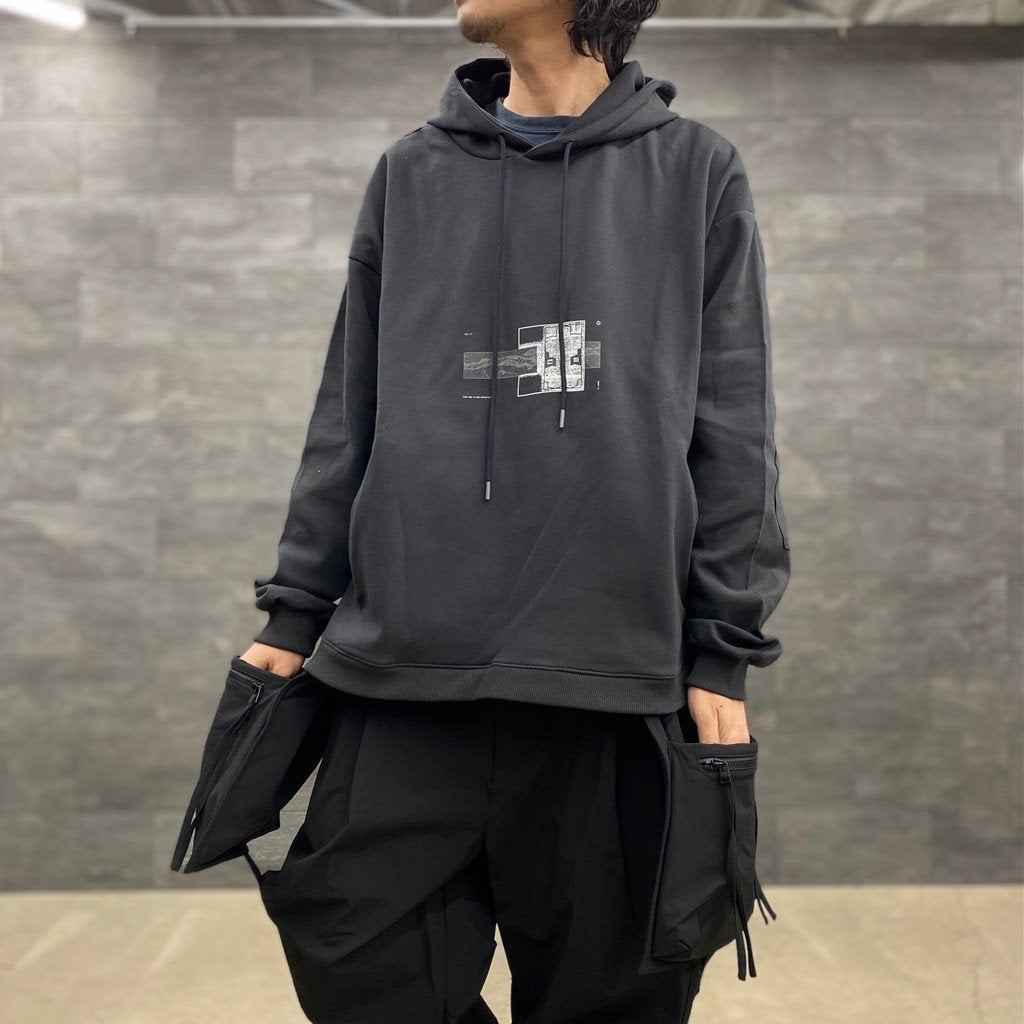 VI-X03H - "Misty Poet" Logo Hoodie #SHADOW [GOOPI-22AW-NOV-4]