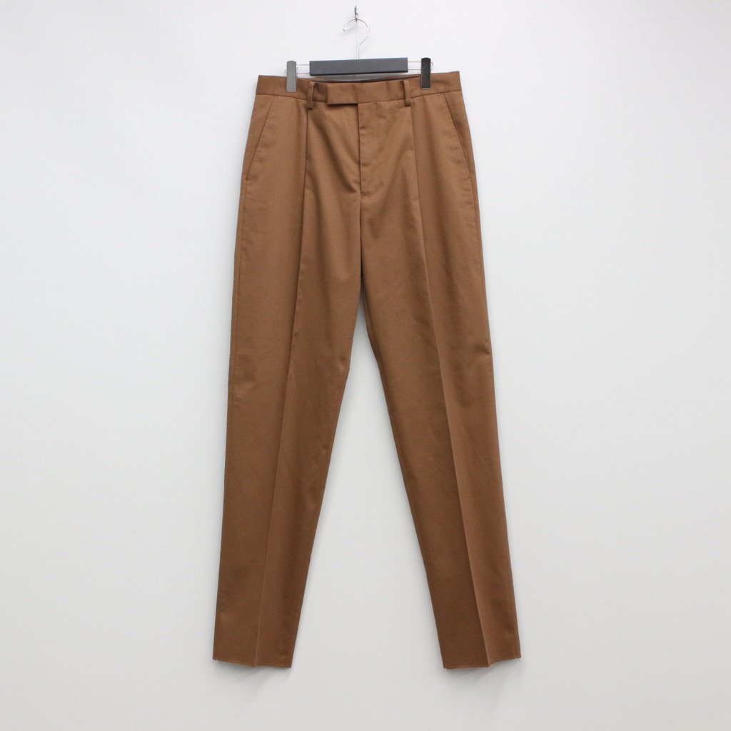 PLEATED  TROUSERS -TYPE 1- #BROWN [23SSE-WMP-TR01]