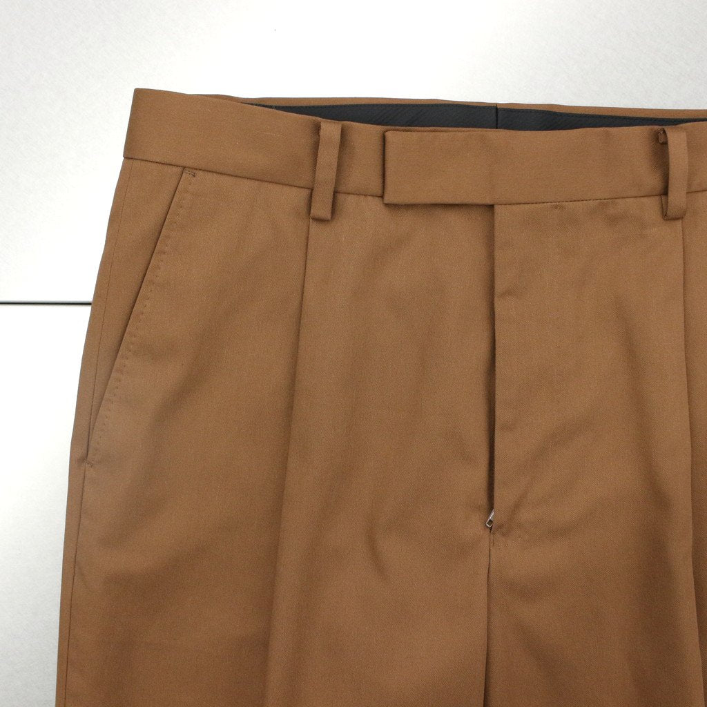 PLEATED TROUSERS -TYPE 1- #BROWN [23SSE-WMP-TR01]