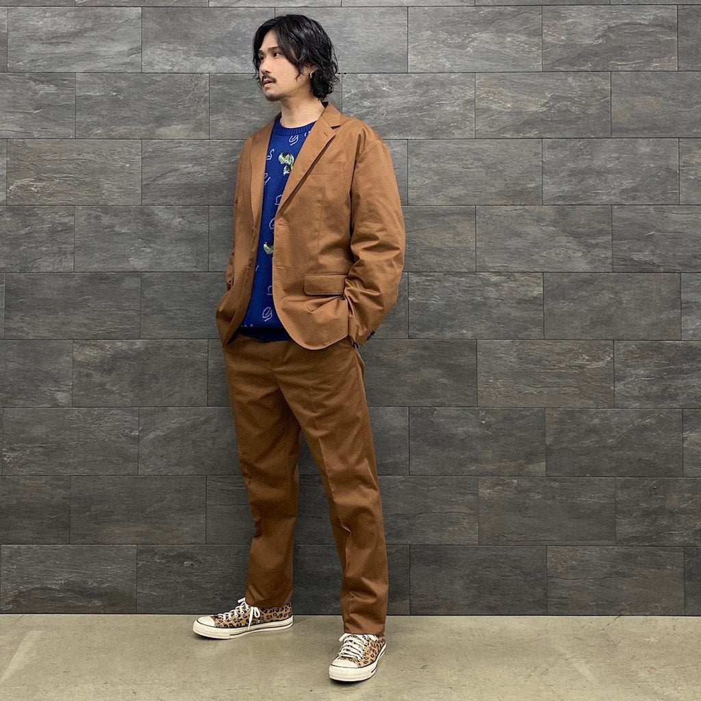 PLEATED  TROUSERS -TYPE 1- #BROWN [23SSE-WMP-TR01]