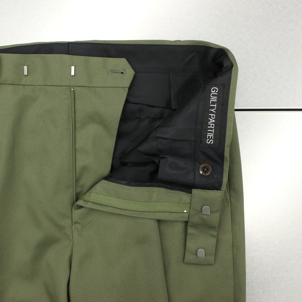 百褶長褲 - 型 1- #KHAKI [23SSE-WMP-TR01]