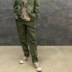 百褶長褲 - 型 1- #KHAKI [23SSE-WMP-TR01]