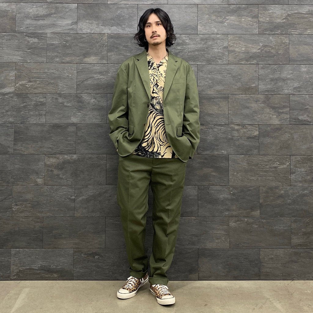 百褶長褲 - 型 1- #KHAKI [23SSE-WMP-TR01]