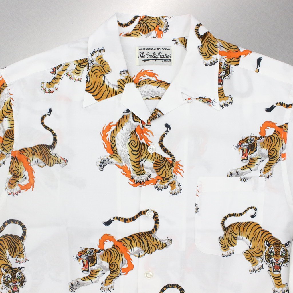 TIM LEHI | HAWAIIAN SHIRT L/S #WHITE [23SSE-WMS-HI02]