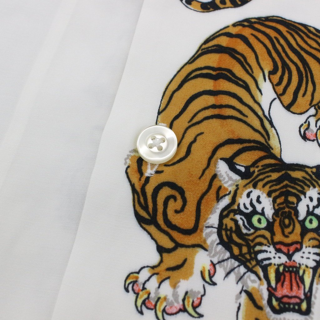 TIM LEHI | HAWAIIAN SHIRT L/S #WHITE [23SSE-WMS-HI02]