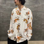 TIM LEHI | HAWAIIAN SHIRT L/S #WHITE [23SSE-WMS-HI02]