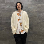 TIM LEHI | HAWAIIAN SHIRT L/S #WHITE [23SSE-WMS-HI02]