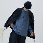 VI-G05T “Silent Fern” L/S 圖案 T 卹 #鋼藍 [GOOPI-23SS-JAN-02]