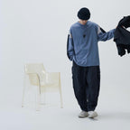 VI-G05T “Silent Fern” L/S 圖案 T 卹 #鋼藍 [GOOPI-23SS-JAN-02]