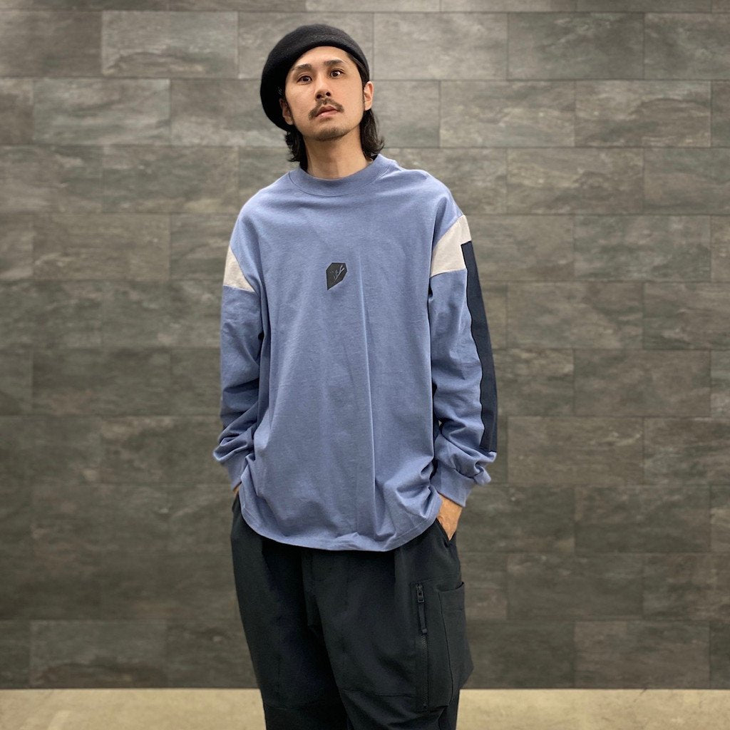 VI-G05T “Silent Fern” L/S 圖案 T 卹 #鋼藍 [GOOPI-23SS-JAN-02]