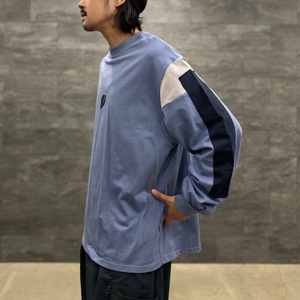 VI-G05T “Silent Fern” L/S 圖案 T 卹 #鋼藍 [GOOPI-23SS-JAN-02]