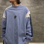 VI-G05T “Silent Fern” L/S 圖案 T 卹 #鋼藍 [GOOPI-23SS-JAN-02]